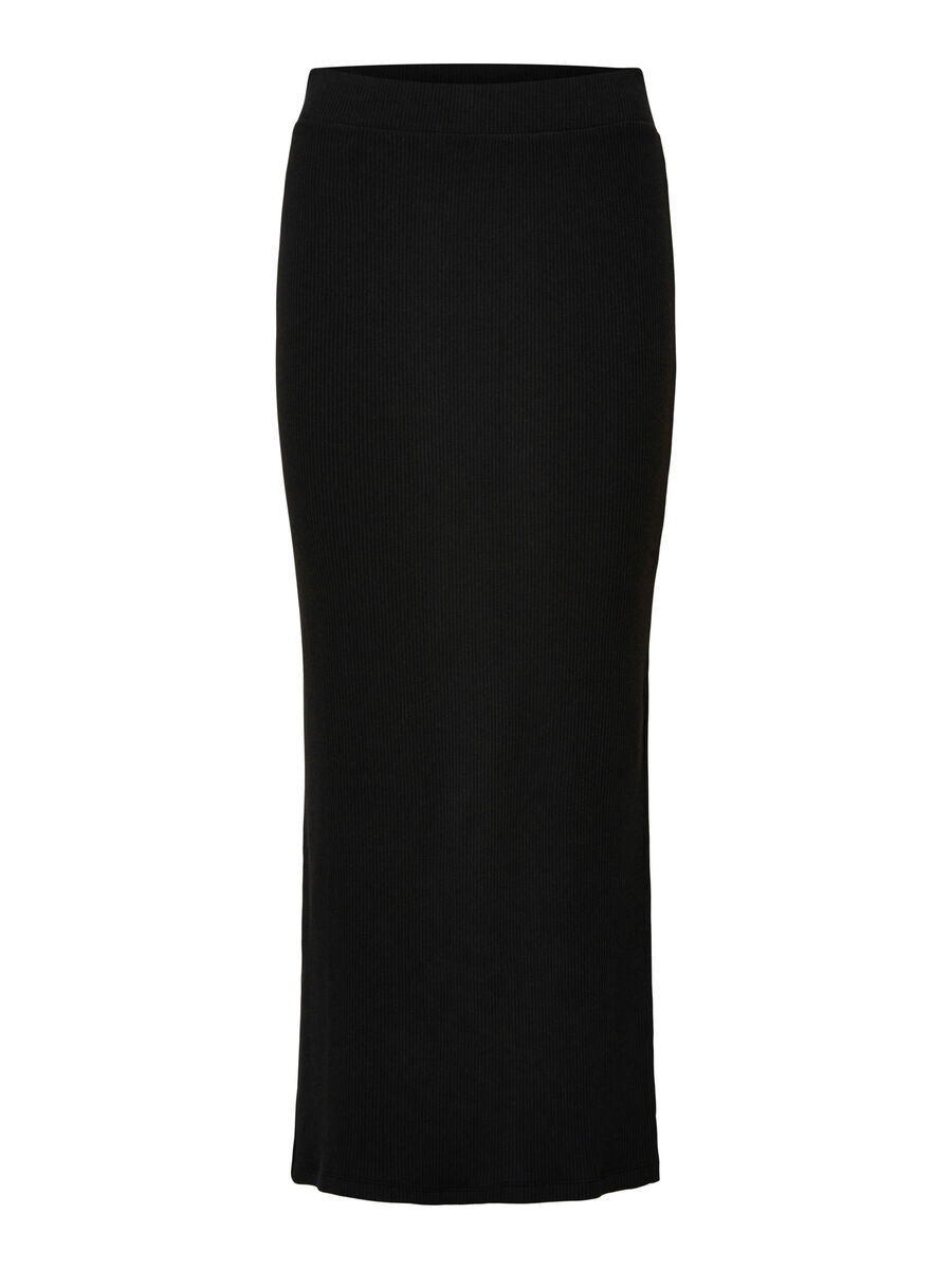 Selected MID WAIST MAXI SKIRT, Black, highres - 16084538_Black_001.jpg