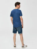 Selected ØKOLOGISK BOMULDS - T-SHIRT, Navy Peony, highres - 16067078_NavyPeony_674245_004.jpg