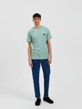 Selected BRODERET T-SHIRT, Granite Green, highres - 16087524_GraniteGreen_005.jpg