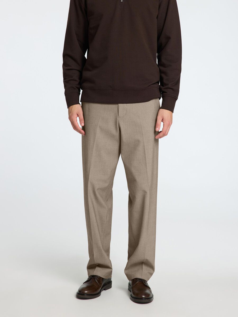 Selected 220 LOOSE-FIT TROUSERS, Sand, highres - 16096226_Sand_003.jpg