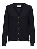 Selected KNITTED KNITTED CARDIGAN, Black, highres - 16082276_Black_001.jpg