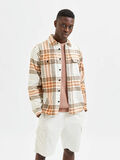 Selected PLAID OVERSHIRT, Orange, highres - 16083606_Orange_915179_003.jpg