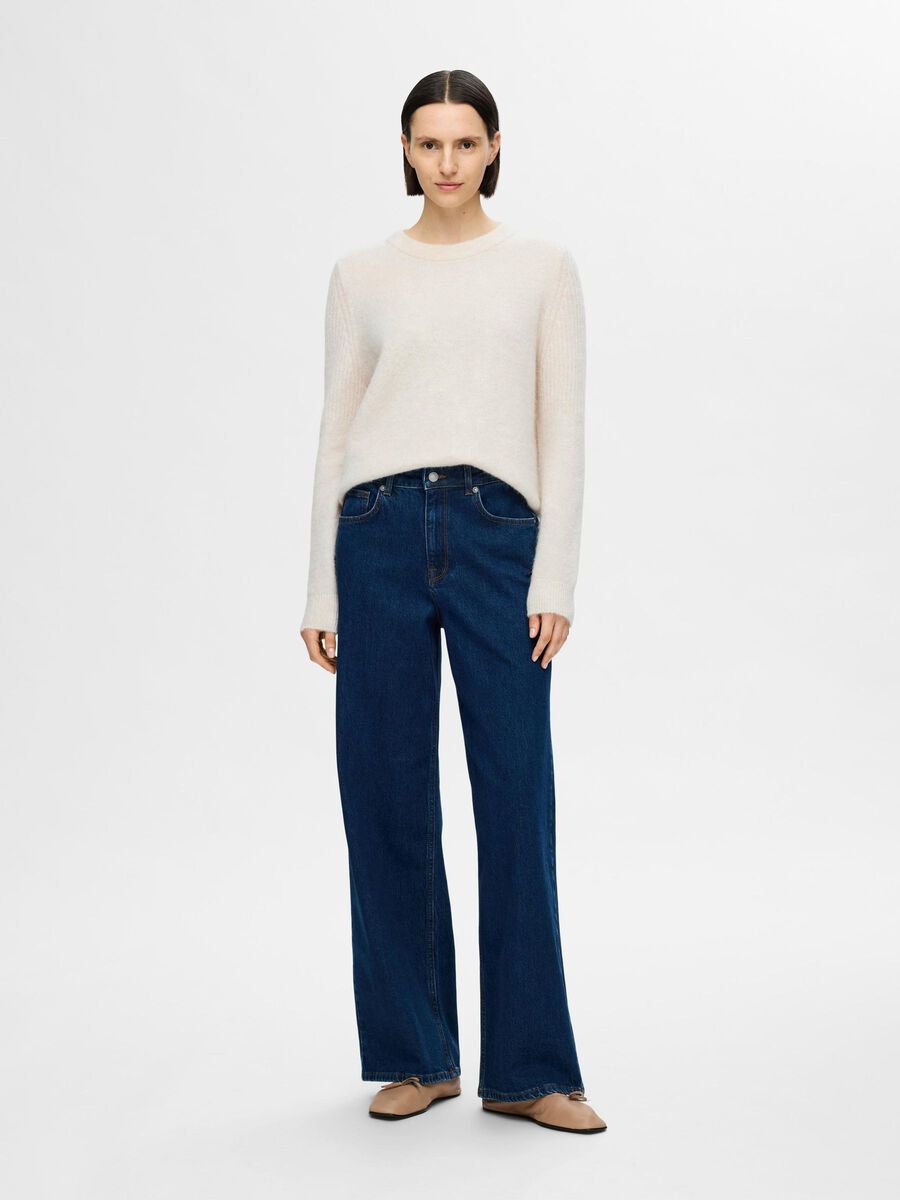 Selected KNIT WOLMIX SWEATER, Birch, highres - 16094157_Birch_1113701_005.jpg