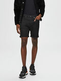 Selected SUPER STRETCH - OLASHORTS, Black Denim, highres - 16071940_BlackDenim_003.jpg