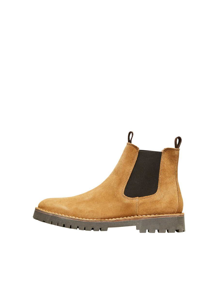Selected SUEDE CHELSEA - BOOTS, Sand, highres - 16075859_Sand_001.jpg