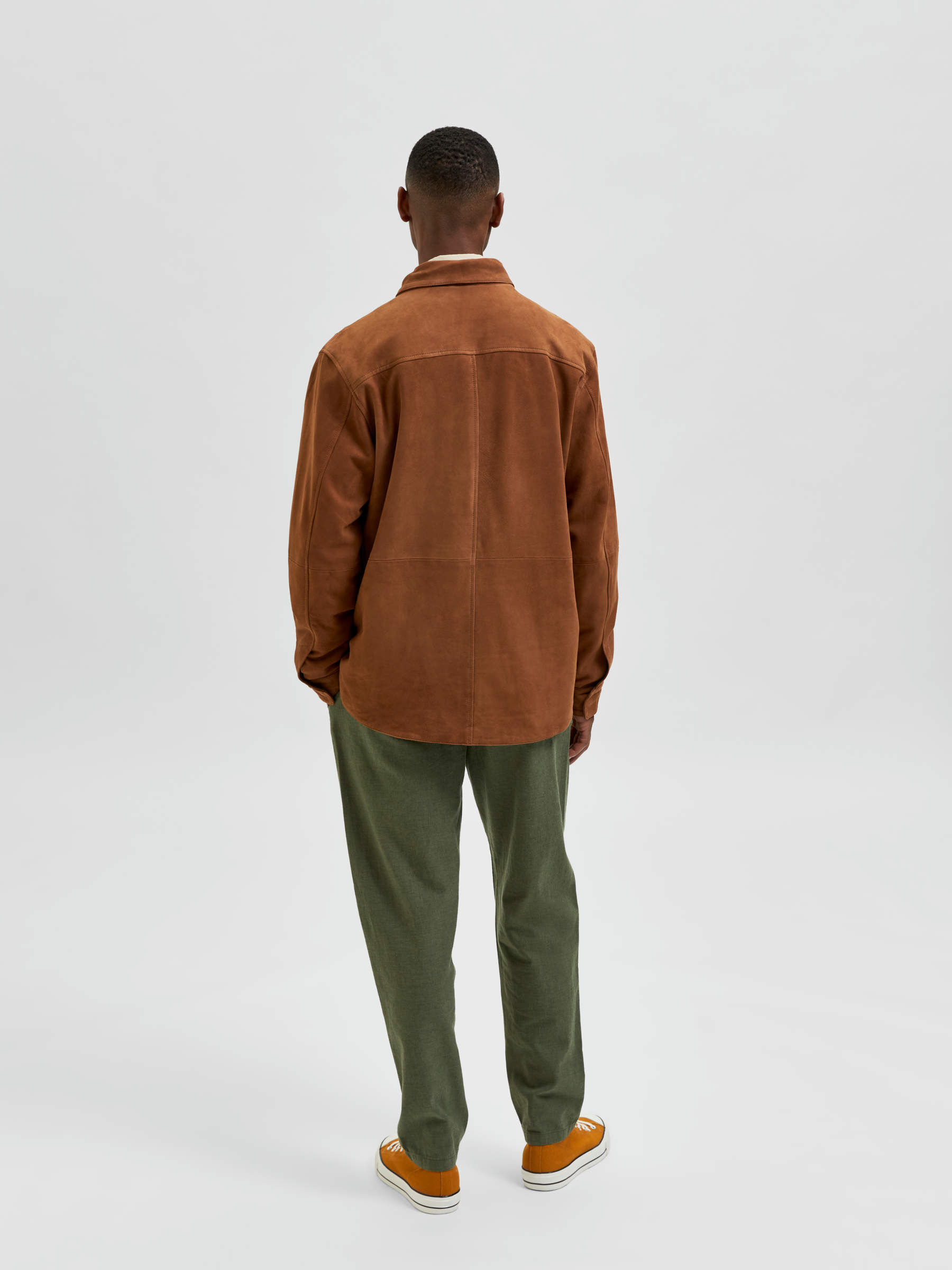 Brown SUEDE SHACKET | Selected®