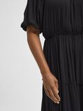 Selected MANCHE BOUFFANTE À VOLANTS CURVE MIDI ROBE, Black, highres - 16080423_Black_006.jpg