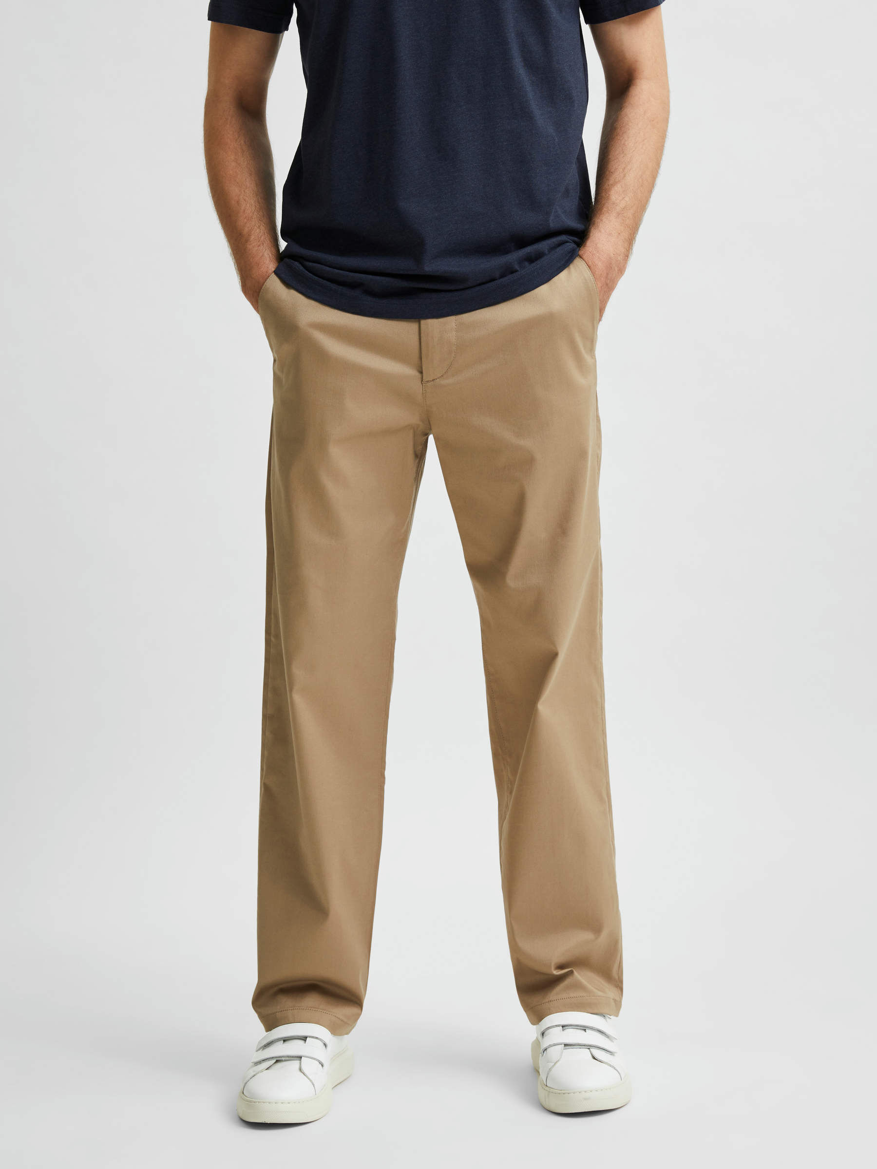 220 LOOSE FIT FLEX CHINOS Grey SELECTED HOMME