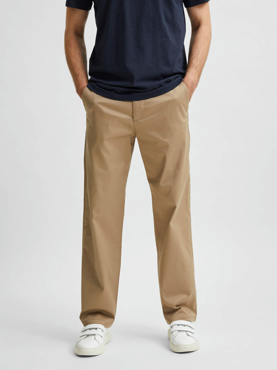 Selected 220 LOOSE FIT FLEX CHINOS, Chinchilla, highres - 16080159_Chinchilla_003.jpg