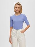 Selected SHORT-SLEEVED KNITTED TOP, Blue Heron, highres - 16088431_BlueHeron_003.jpg