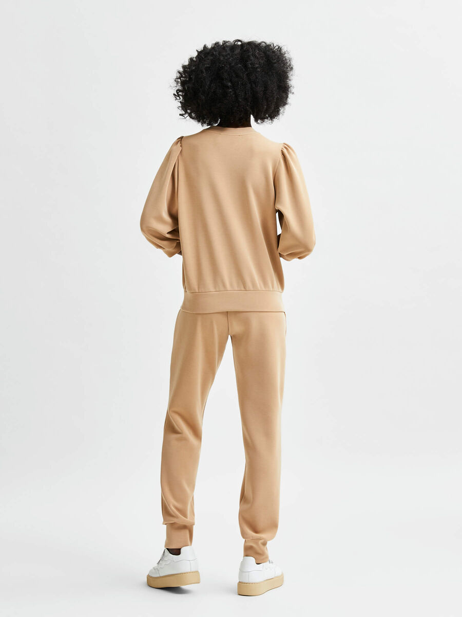 Selected PUFÆRMER SWEATSHIRT, Tannin, highres - 16082379_Tannin_004.jpg