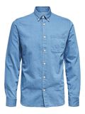 Selected BUTTON-DOWN DENIMSKJORTE, Medium Blue Denim, highres - 16077358_MediumBlueDenim_001.jpg