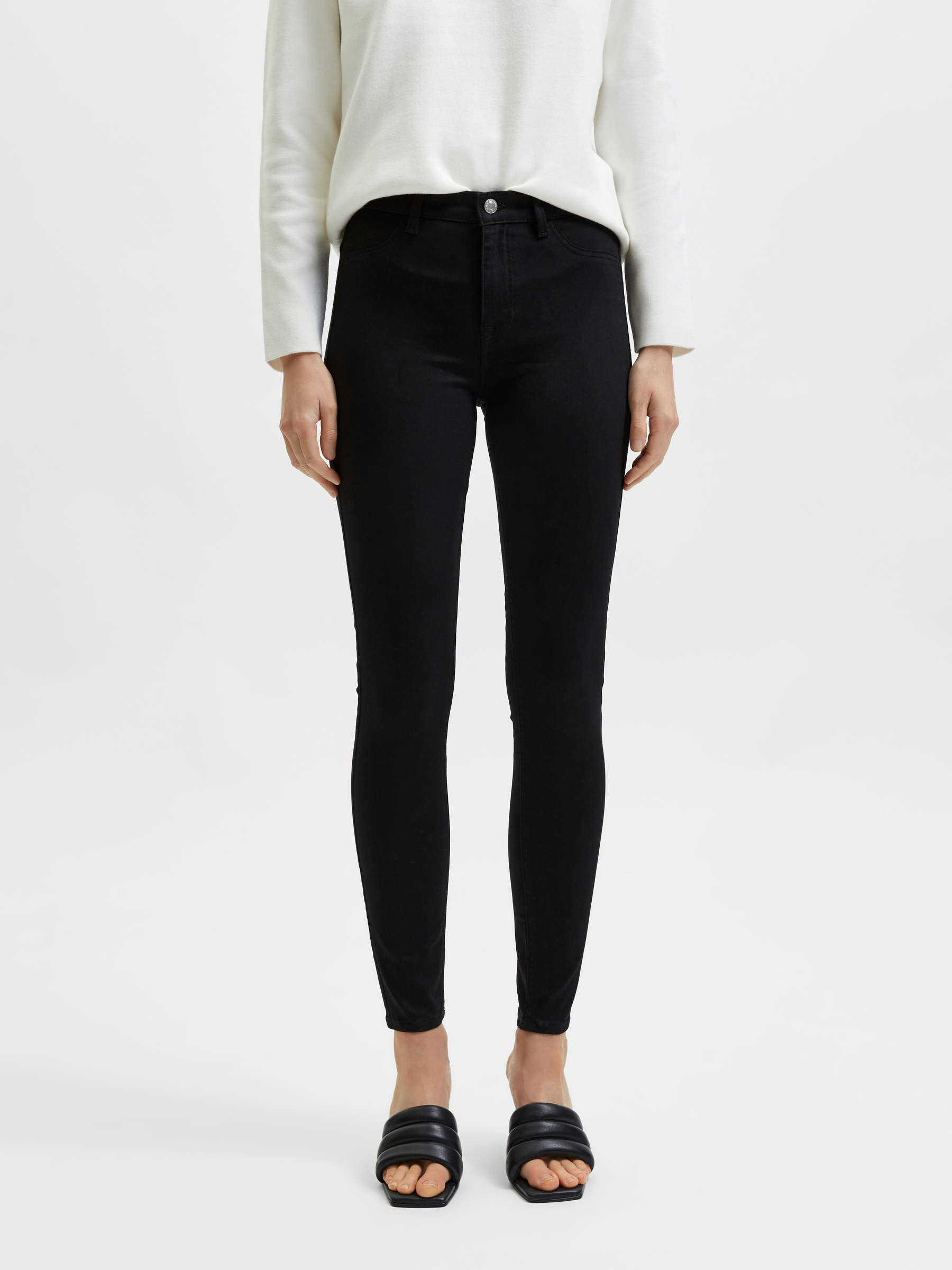 high waist stretch jeggings