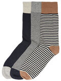 Selected 3-PACK SOCKS, Dark Sapphire, highres - 16057626_DarkSapphire_572241_001.jpg