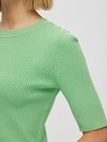 Selected SHORT-SLEEVED KNITTED TOP, Absinthe Green, highres - 16088431_AbsintheGreen_006.jpg