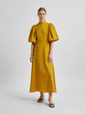 Selected LONG CHECK PUFF SLEEVE DRESS, Arrowwood, highres - 16079600_Arrowwood_851826_005.jpg