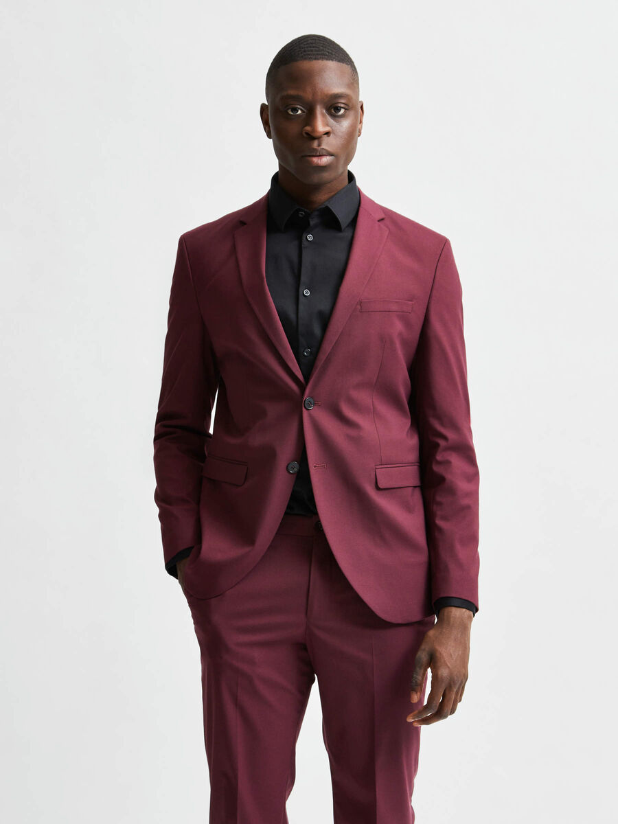 Selected SLIM FIT NOTCH LAPEL BLAZER, Red Dahlia, highres - 16080570_RedDahlia_003.jpg