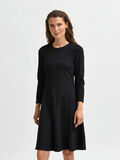 Selected A-LINE COMFORT STRETCH DRESS, Black, highres - 16079882_Black_003.jpg