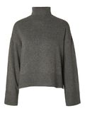Selected RULLEKRAVE I ULDBLANDING STRIKTRØJE, Medium Grey Melange, highres - 16093235_MediumGreyMelange_1097714_001.jpg