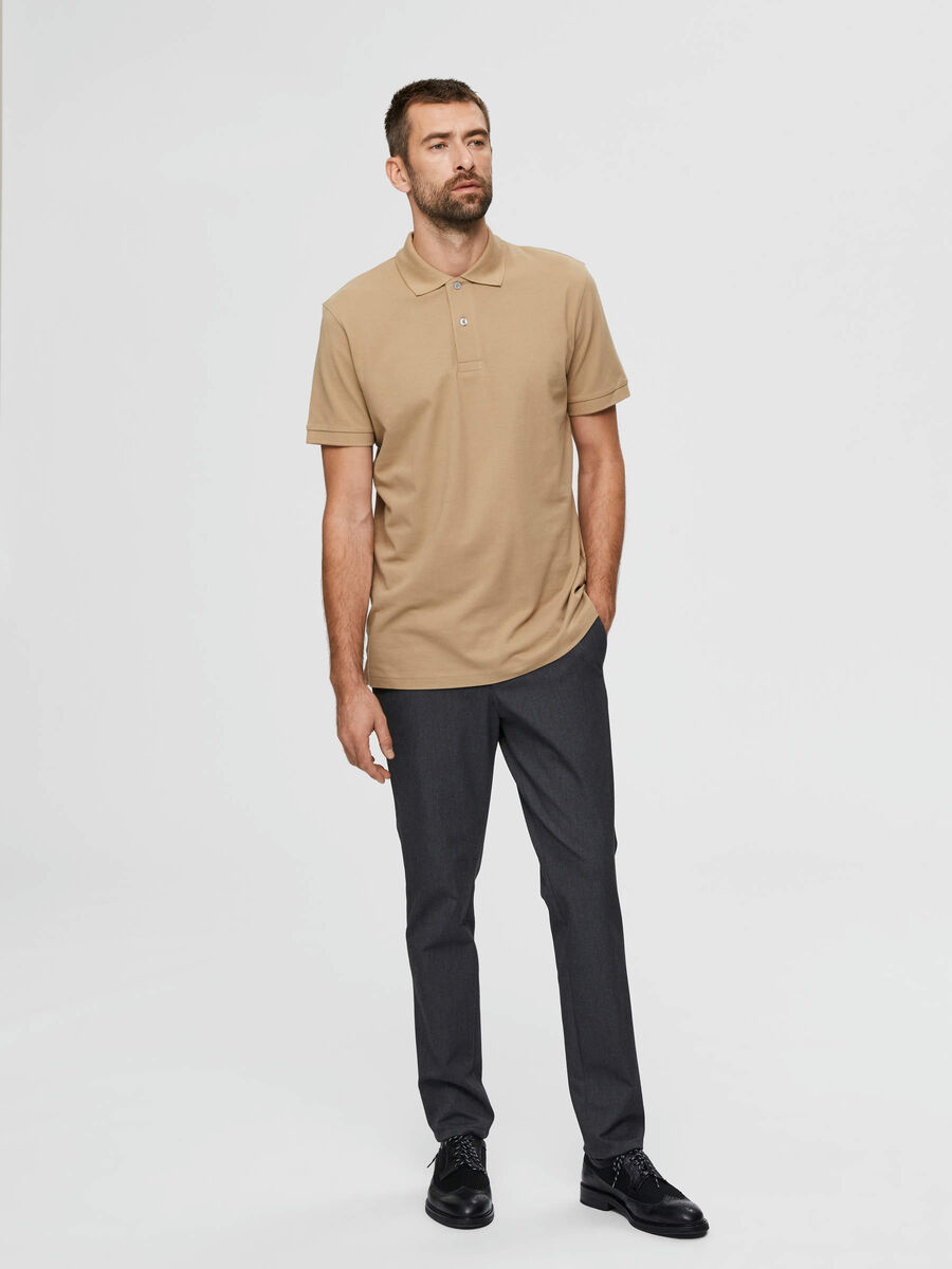 Selected REGULAR FIT PIQUE POLO SHIRT, Kelp, highres - 16078604_Kelp_005.jpg