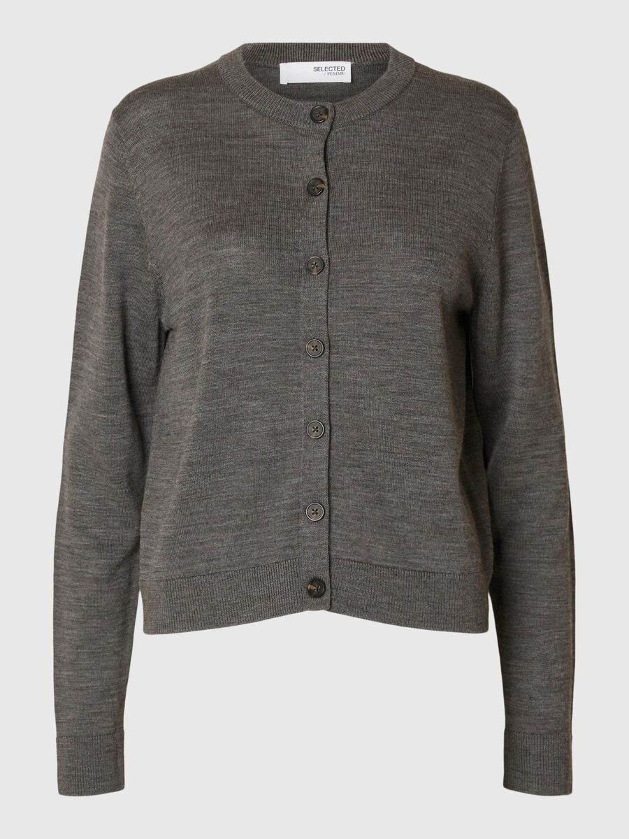 Selected 100% MERINOWOL VEST, Medium Grey Melange, highres - 16095008_MediumGreyMelange_001.jpg