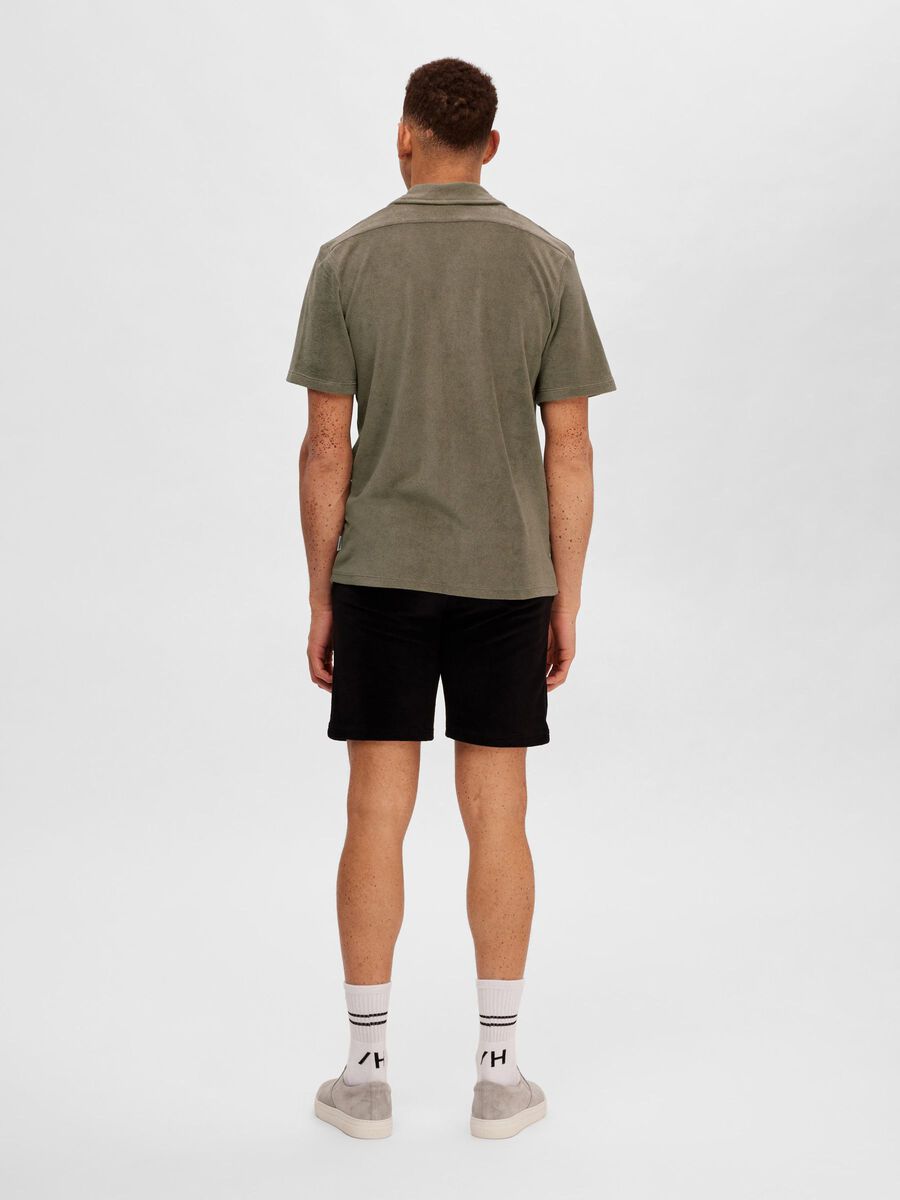 Selected TERRY CLOTH SHIRT, Vetiver, highres - 16090758_Vetiver_004.jpg