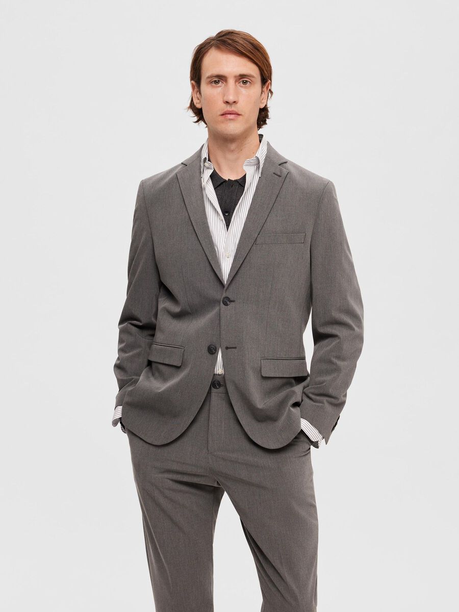 Selected CORTE SLIM BLAZER, Medium Grey Melange, highres - 16087824_MediumGreyMelange_003.jpg