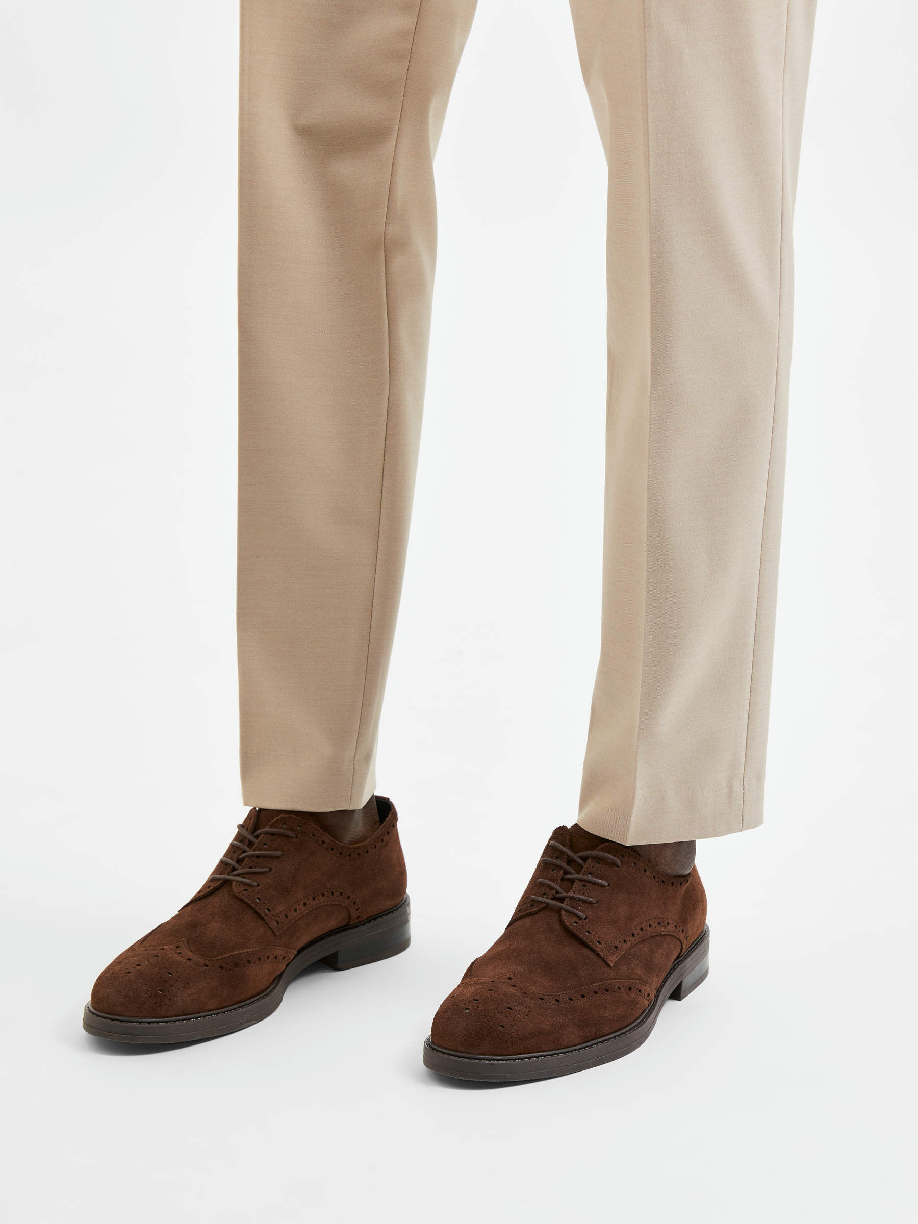 chocolate brown suede shoes