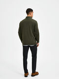 Selected HALF ZIP - KNITTED CARDIGAN, Forest Night, highres - 16074687_ForestNight_779218_004.jpg