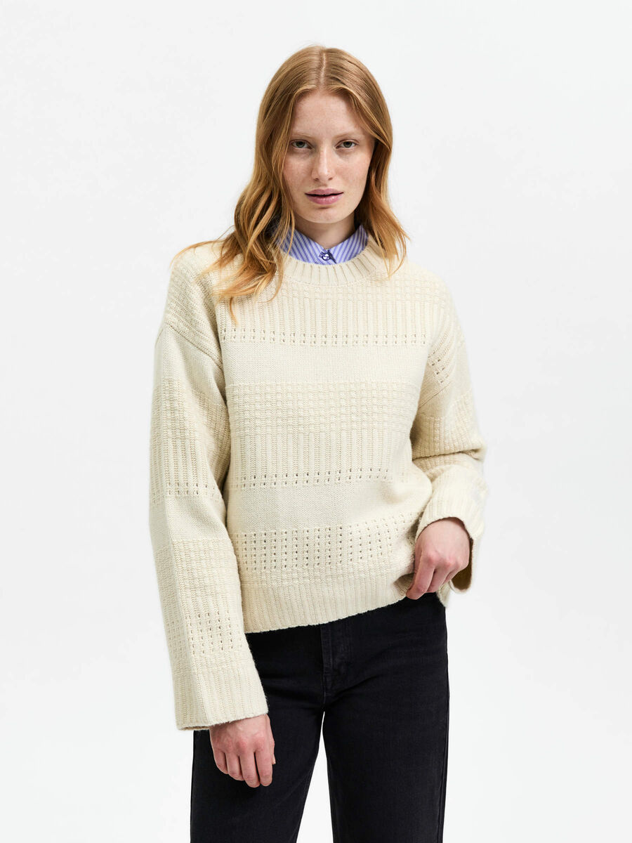 Selected CHUNKY KNITTED JUMPER, Birch, highres - 16085469_Birch_003.jpg