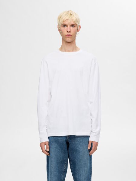 Selected LONG-SLEEVED T-SHIRT, Bright White, highres - 16092457_BrightWhite_003.jpg