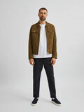 Selected TWO WAY ZIP SUEDE JACKET, Olive Night, highres - 16077544_OliveNight_005.jpg