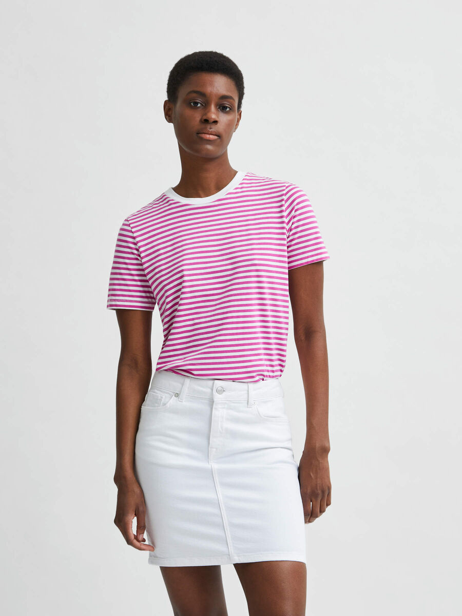 Selected STREIFEN T-SHIRT, Rose Violet, highres - 16053765_RoseViolet_533226_003.jpg
