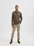 Selected LONGSLEEVE POLO, Chocolate Chip, highres - 16073867_ChocolateChip_765699_005.jpg