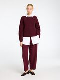 Selected WOOL BLEND BOAT NECK JUMPER, Zinfandel, highres - 16095594_Zinfandel_005.jpg