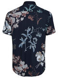 Selected CON ESTAMPADO DE FLORES - CAMISA DE MANGA CORTA, Dark Sapphire, highres - 16061587_DarkSapphire_613559_002.jpg