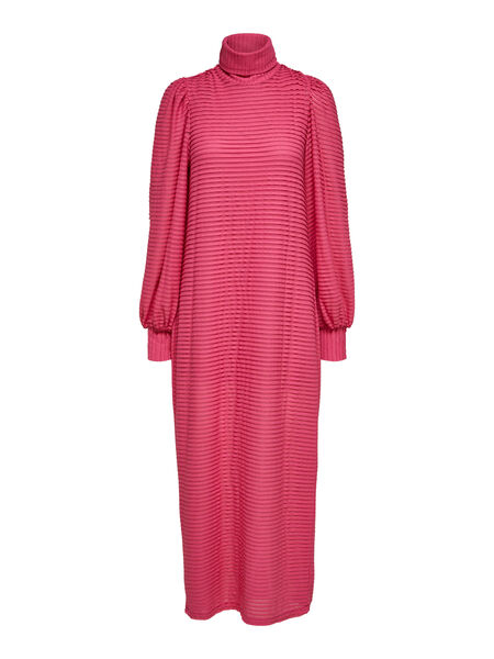 Selected BALLOON SLEEVED MAXI DRESS, Pink Yarrow, highres - 16082569_PinkYarrow_001.jpg