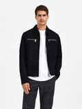 Selected SUEDE JACKET, Black, highres - 16085744_Black_003.jpg