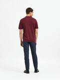Selected GESTRICKTES POLO SHIRT, Tawny Port, highres - 16085288_TawnyPort_004.jpg