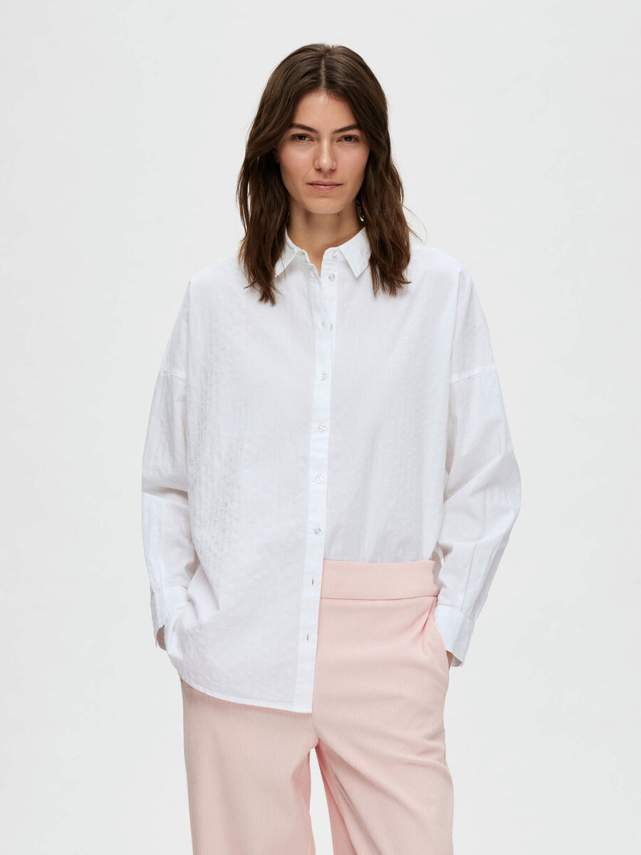 Selected OVERSIZED SHIRT, Bright White, highres - 16089629_BrightWhite_003.jpg