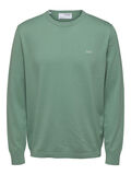 Selected LANGÄRMELIGER STRICKPULLOVER, Granite Green, highres - 16083961_GraniteGreen_001.jpg