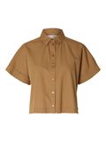 Selected CROPPED SHORT SLEEVED SHIRT, Tigers Eye, highres - 16091296_TigersEye_001.jpg