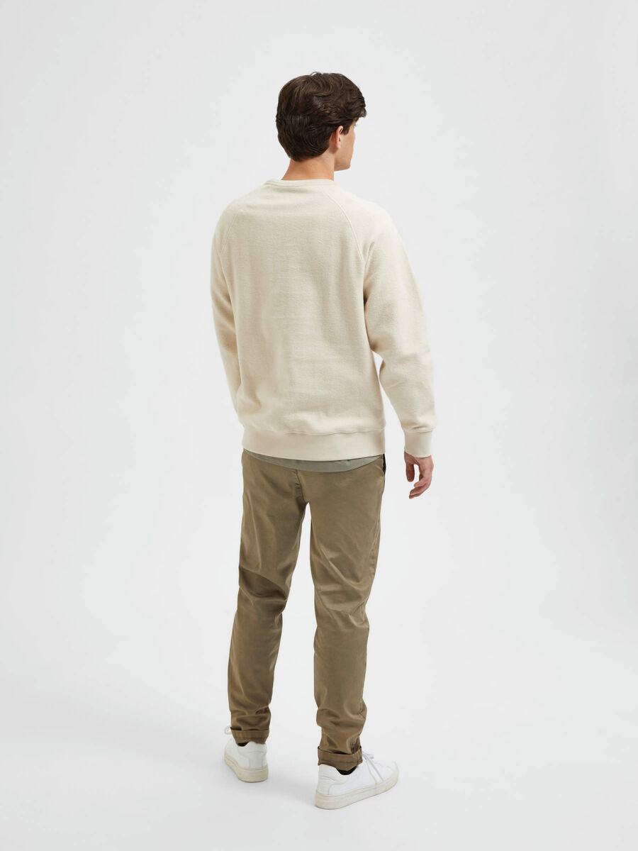 Selected BROSSÉ SWEAT-SHIRT, Oatmeal, highres - 16087860_Oatmeal_004.jpg