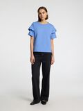 Selected COTTON RUFFLE  T-SHIRT, Cornflower Blue, highres - 16079837_CornflowerBlue_005.jpg