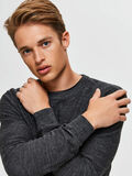 Selected CREW NECK - STRIKTRØJE, Antracit, highres - 16074710_Antracit_778649_008.jpg