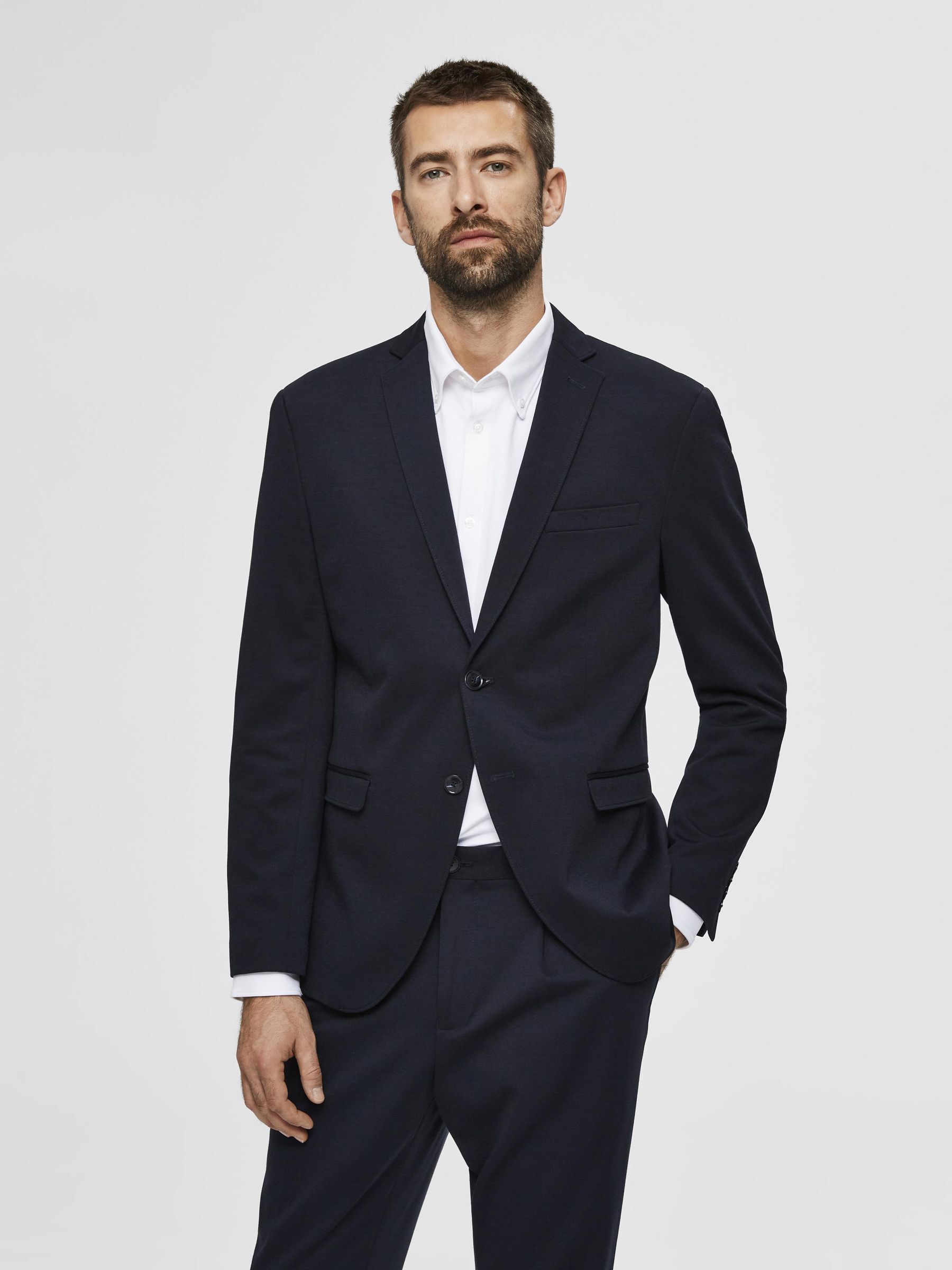 CASUAL STRETCH BLAZER Blue SELECTED HOMME