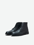 Selected LEATHER BROGUE - LEATHER BOOTS, Black, highres - 16070206_Black_007.jpg