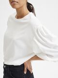 Selected DROPPED SHOULDER PUFF SLEEVED TOP, Snow White, highres - 16080761_SnowWhite_006.jpg