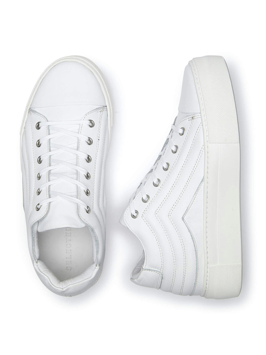 Selected LEATHER - SNEAKERS, White, highres - 16055274_White_005.jpg
