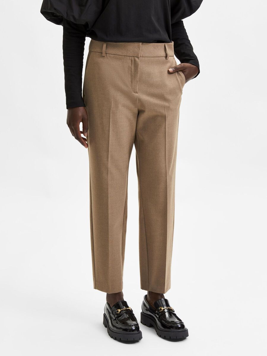 Selected STRETCH - SUIT TROUSERS, Camel, highres - 16075613_Camel_790116_003.jpg